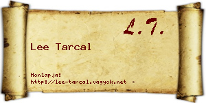 Lee Tarcal névjegykártya